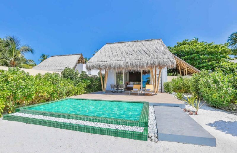 beach villa with pool