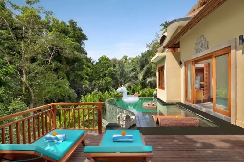 grand 2 bedroom private pool villa with river view