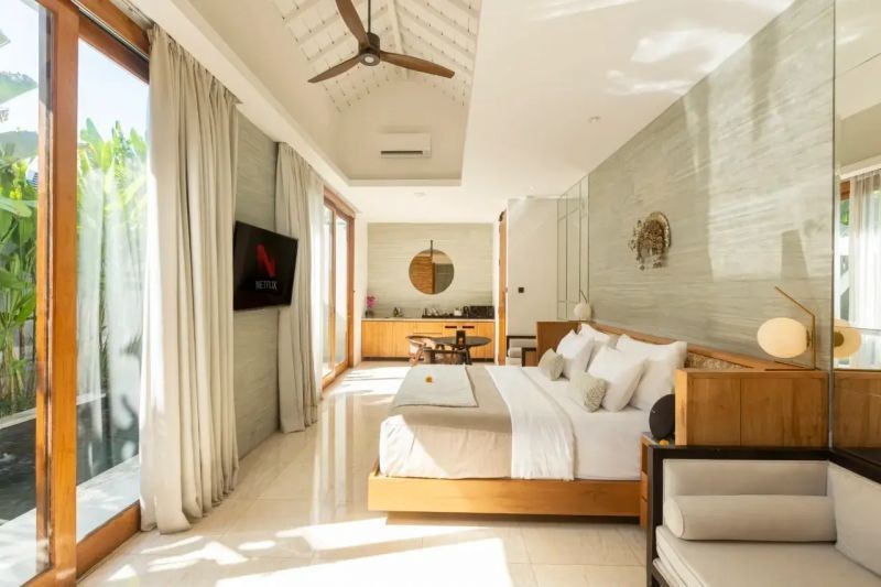 1 bedroom villa private pool bathtub