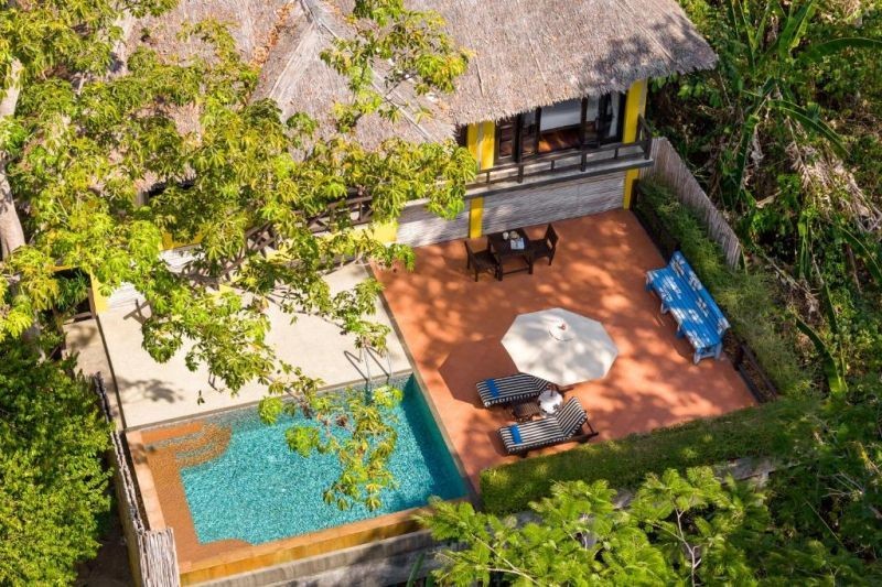 one bedroom hillside pool villa