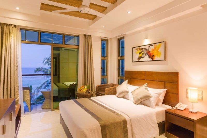 ocean view with private balcony