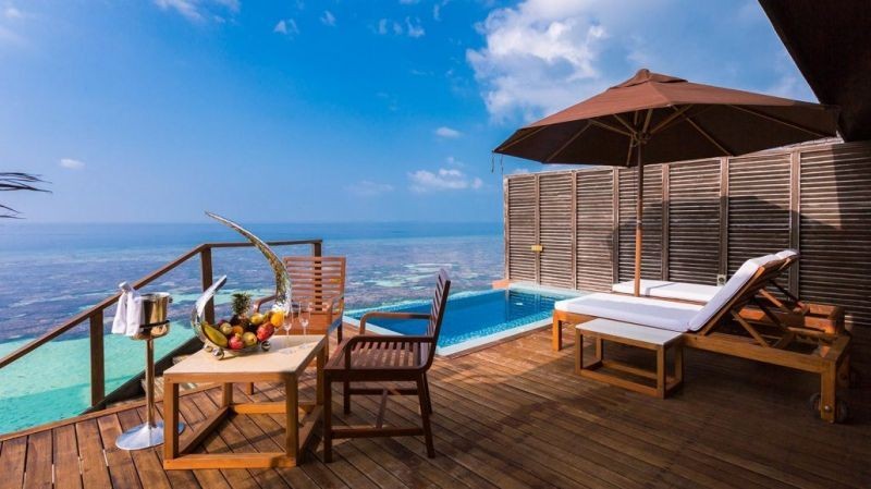 deluxe water villa with plunge pool