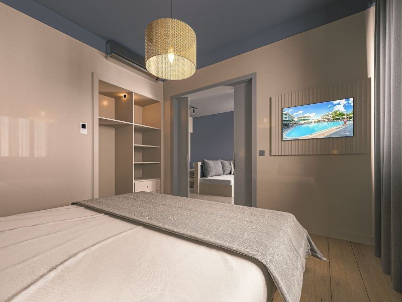 deluxe suite with poolside terrace
