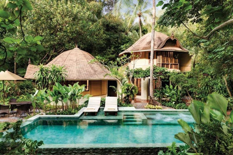 family pool pavilion