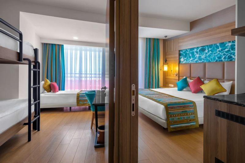 family land view with bunkbed