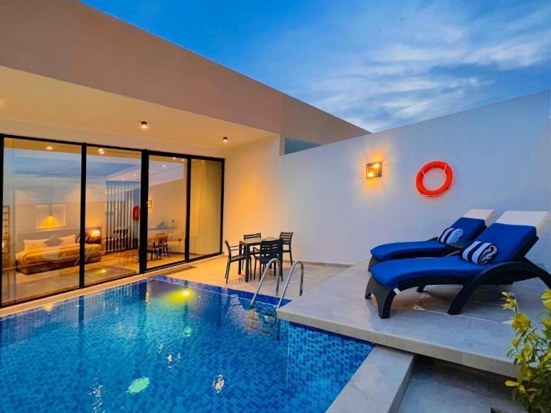 1 bedroom studio suite with private pool